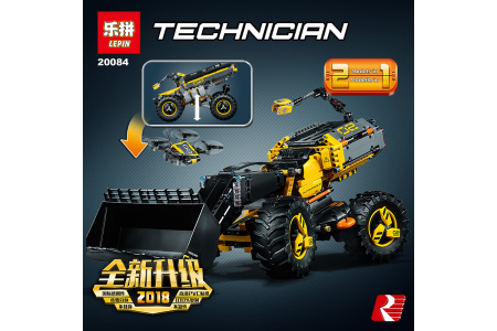 Конструктор Lepin 20084 VOLVO Колёсный погрузчик ZEUX 2в1