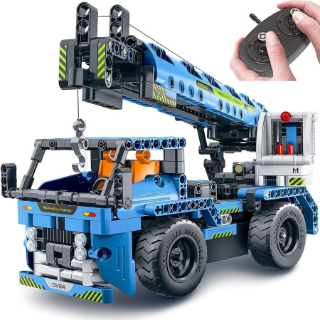 Конструктор QIHUI 8024 - Автокран и самосвал на управлении 2 в 1