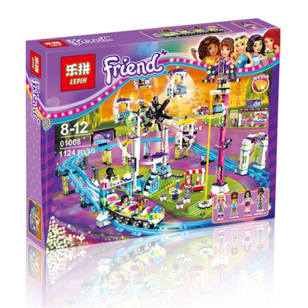 Конструктор Lepin 01008 Парк развлечений. Американские горки