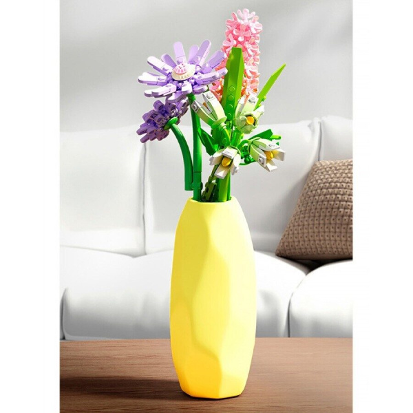 Конструктор SEMBO 611065 - Цветы в вазе: букет с гиацинтом