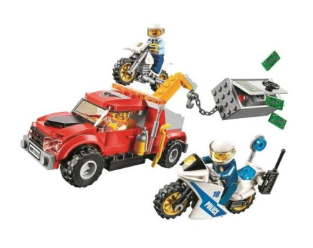 Конструктор Bela 10655 / 20655 Побег на буксировщике