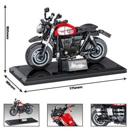 Конструктор Sembo 701126 Мотоцикл Triumph Street Scrambler