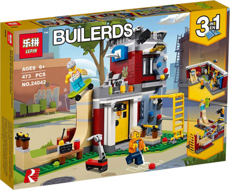Конструктор Lepin 24042 Скейт-площадка 3 в 1