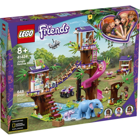 Конструктор Lego 41424 Friends Джунгли: Штаб спасателей
