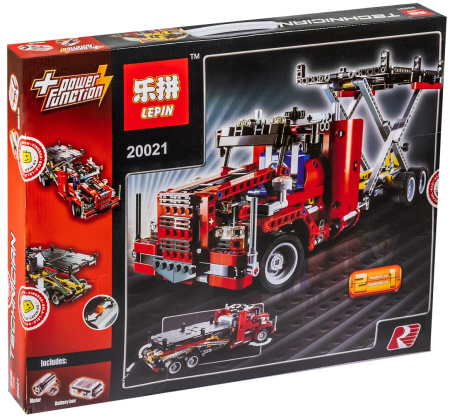 Конструктор Lepin 20021 Бортовой самосвал — Эвакуатор