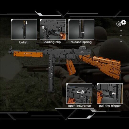 Конструктор Пистолет-пулемет Томпсона Mould King 14022