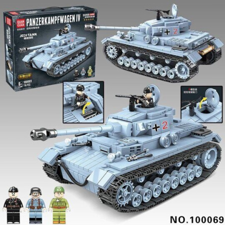 Конструктор Quanguan 100069 - Танк Panzerkampfwagen IV