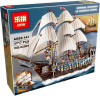 Конструктор Lepin 22001 Флагманский трехмачтовый корабль