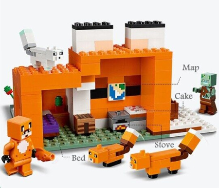 Конструктор Майнкрафт Лисья Хижина SX 1077