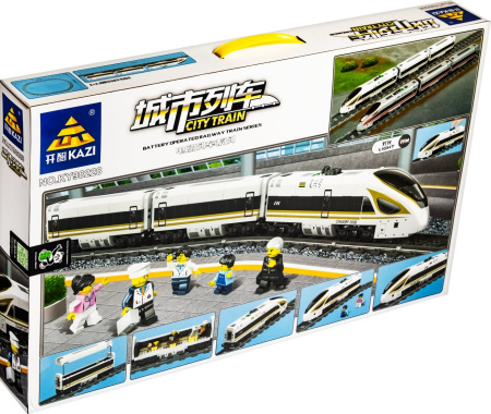 Конструктор KAZI 98228 "Скоростной пассажирский поезд"
