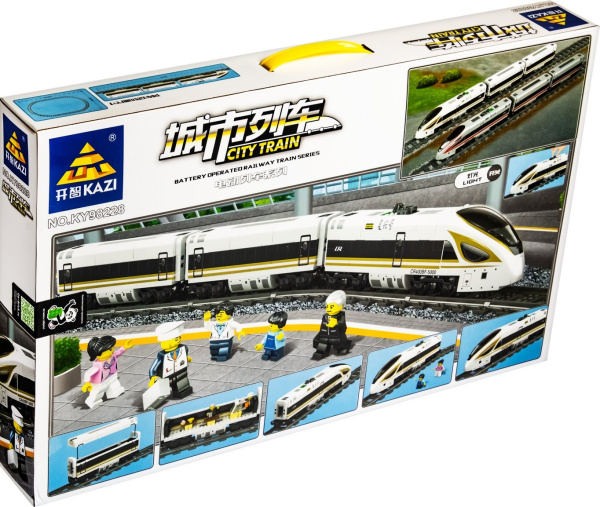 Конструктор KAZI 98228 "Скоростной пассажирский поезд"