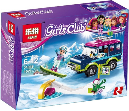 Конструктор Lepin 01049 Горнолыжный курорт: внедорожник