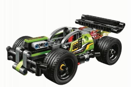Конструктор Bela 10820 Зеленый гоночный автомобиль