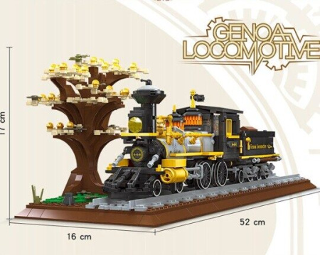 Конструктор Jie Star 59010 - Ретро локомотив Генуя