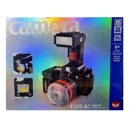 Конструктор Zhe Gao 00845 - Фотоаппарат 3D Canon со вспышкой