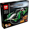 Конструктор Lepin 20003b Зеленый гоночный автомобиль (с мотором)