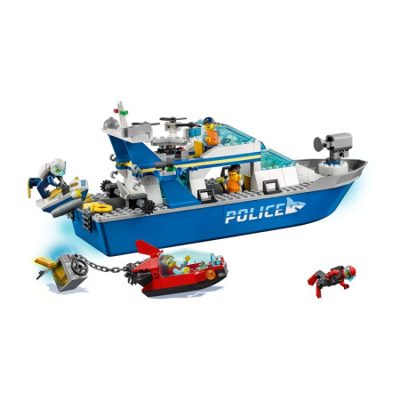 Конструктор Lego 60277 City Катер полицейского патруля