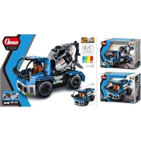 Конструктор Бетономешалка/самосвал 2 в 1, QiHui 8023