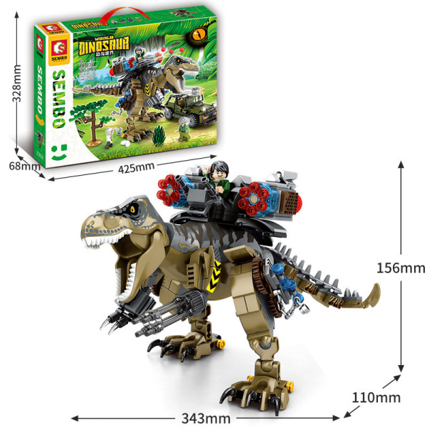 Конструктор SY 1596 «Погоня за Тираннозавром», 205038