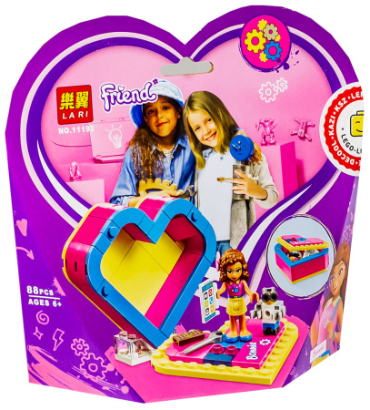 Конструктор Bela 11192 Шкатулка — сердечко Оливии