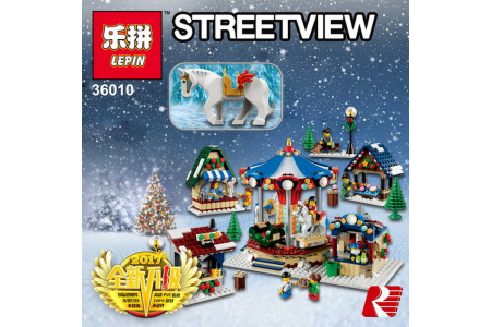 Конструктор Lepin 36010 Зимний деревенский рынок