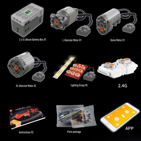 Конструктор Mould King 13079 Lamborghini Veneno Roadster RC APP — 50th Anniversary