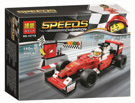 Конструктор Bela 10778 Гоночный автомобиль Скудерия Ferrari SF16-H