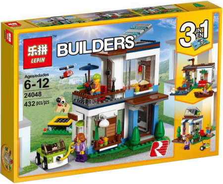 Конструктор Lepin 24048 Современный дом 3в1