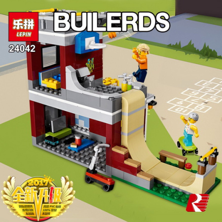 Конструктор Lepin 24042 Скейт-площадка 3 в 1
