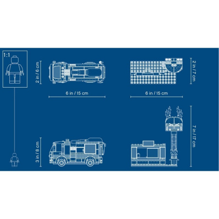 Конструктор Lego 60214 City Пожар в бургер-кафе