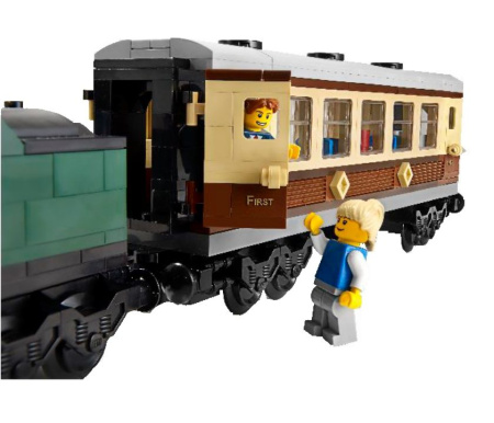 Конструктор Lepin 21005 Поезд Изумрудная Ночь