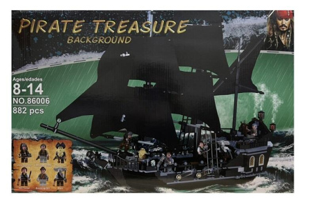 Конструктор King 86006 Черная Жемчужина — Корабль Пиратов