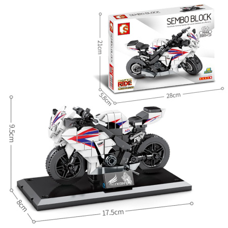 Конструктор Sembo 701114 Спортивный мотоцикл HONDA CBR 1000