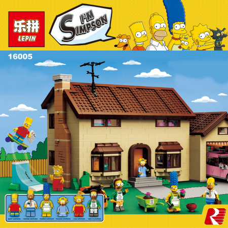Конструктор Lepin 16005 Дом Симпсонов