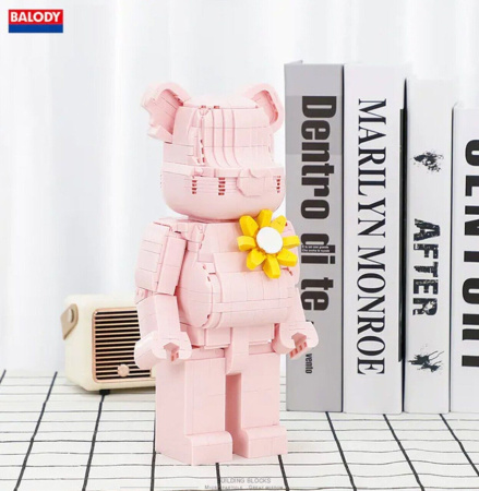 Конструктор Balody 21165 - Bearbrick Розовый медведь