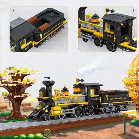 Конструктор Jie Star 59010 - Ретро локомотив Генуя