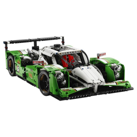 Конструктор Lepin 20003b Зеленый гоночный автомобиль (с мотором)