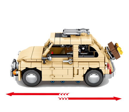 Конструктор SY 8100 Fiat Nuova 500, Инерционный