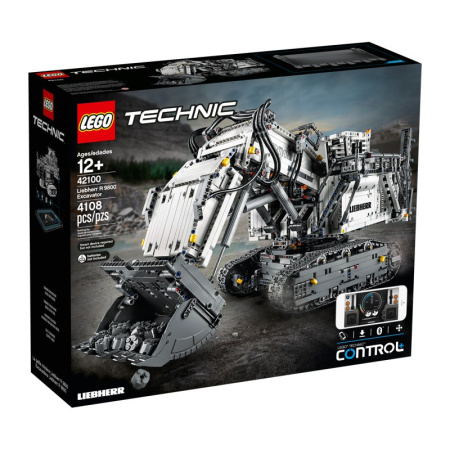 Конструктор управляемый Lego 42100 Technic Экскаватор Liebherr R 9800