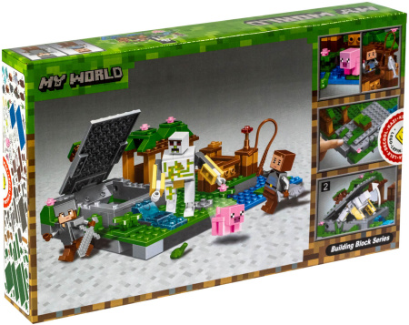 Конструктор Bela 10962 Нападение скелета на ферме
