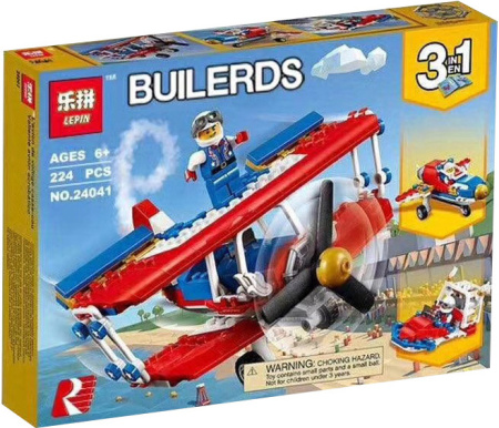 Конструктор Lepin 24041 Самолёт для крутых трюков