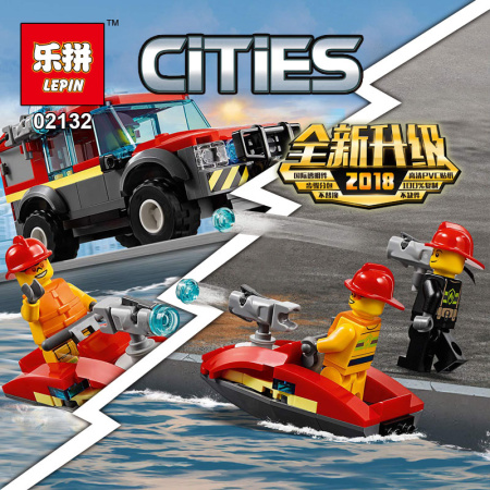 Конструктор Lepin 02132 Пожарная станция
