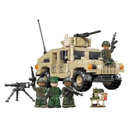 Конструктор Sembo 207121 - Бронированный внедорожник Hummer M1114