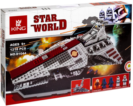 Конструктор King A19077 Атакующий крейсер республиканцев класса Венатор