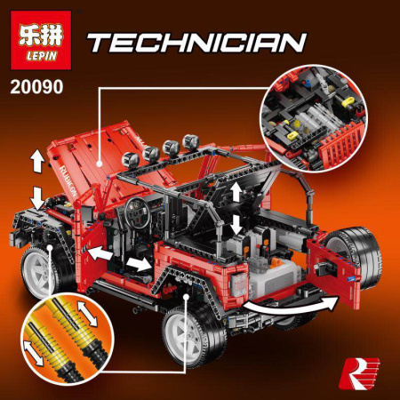 Конструктор Lepin 20090 Jeep Wrangler Rubicon RC