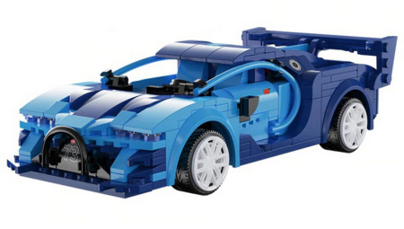 Конструктор Cada C51073W Голубой гоночный автомобиль (на радиоуправлении)