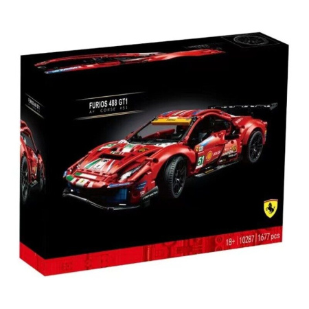 Конструктор 10287 Спорткар Ferrari 488 GTE AF Corse