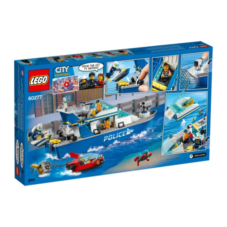 Конструктор Lego 60277 City Катер полицейского патруля