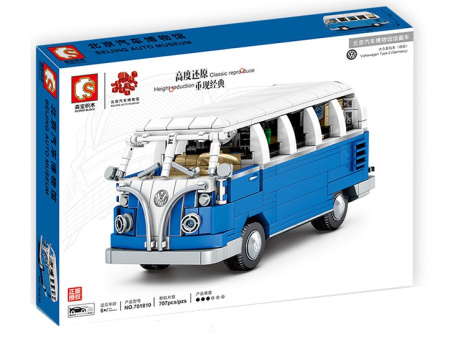 Конструктор Sembo Block 701810 Пекинский автомобильный музей - Volkswagen T1