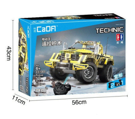 Конструктор Cada C51003W Пикап на радиоуправлении 2 в 1